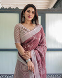 Premium soft linen saree