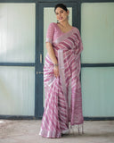 Premium soft linen saree