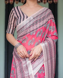 Premium soft linen saree
