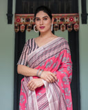 Premium soft linen saree