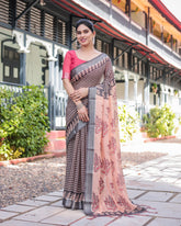 Premium soft linen saree
