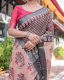 Premium soft linen saree
