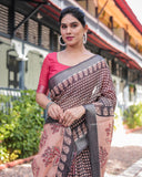Premium soft linen saree