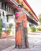 Premium soft linen saree