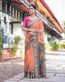 Premium soft linen saree
