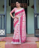 Premium soft linen saree