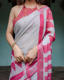 Premium soft linen saree