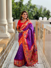 Soft bandhni paithani silk saree