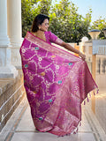 soft banarasi silk saree
