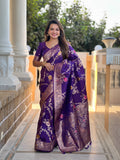 Soft banarasi silk saree