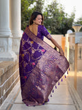 Soft banarasi silk saree