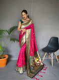New polka paithani design saree