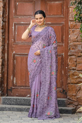 New designer ocean wear saree