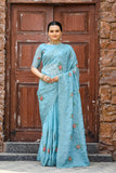 New designer ocean wear saree