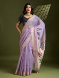Premium soft muga cotton paithani saree