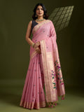 Premium soft muga cotton paithani saree