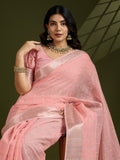 Premium soft tissue linen silk saree