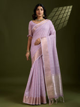 Premium soft tissue linen silk saree