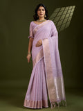 Premium soft tissue linen silk saree