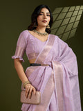 Premium soft tissue linen silk saree