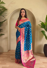 Soft premium paithani silk saree