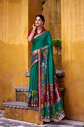 Viscos chanderi premium silk saree