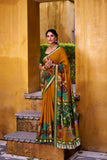 Viscos chanderi premium silk saree