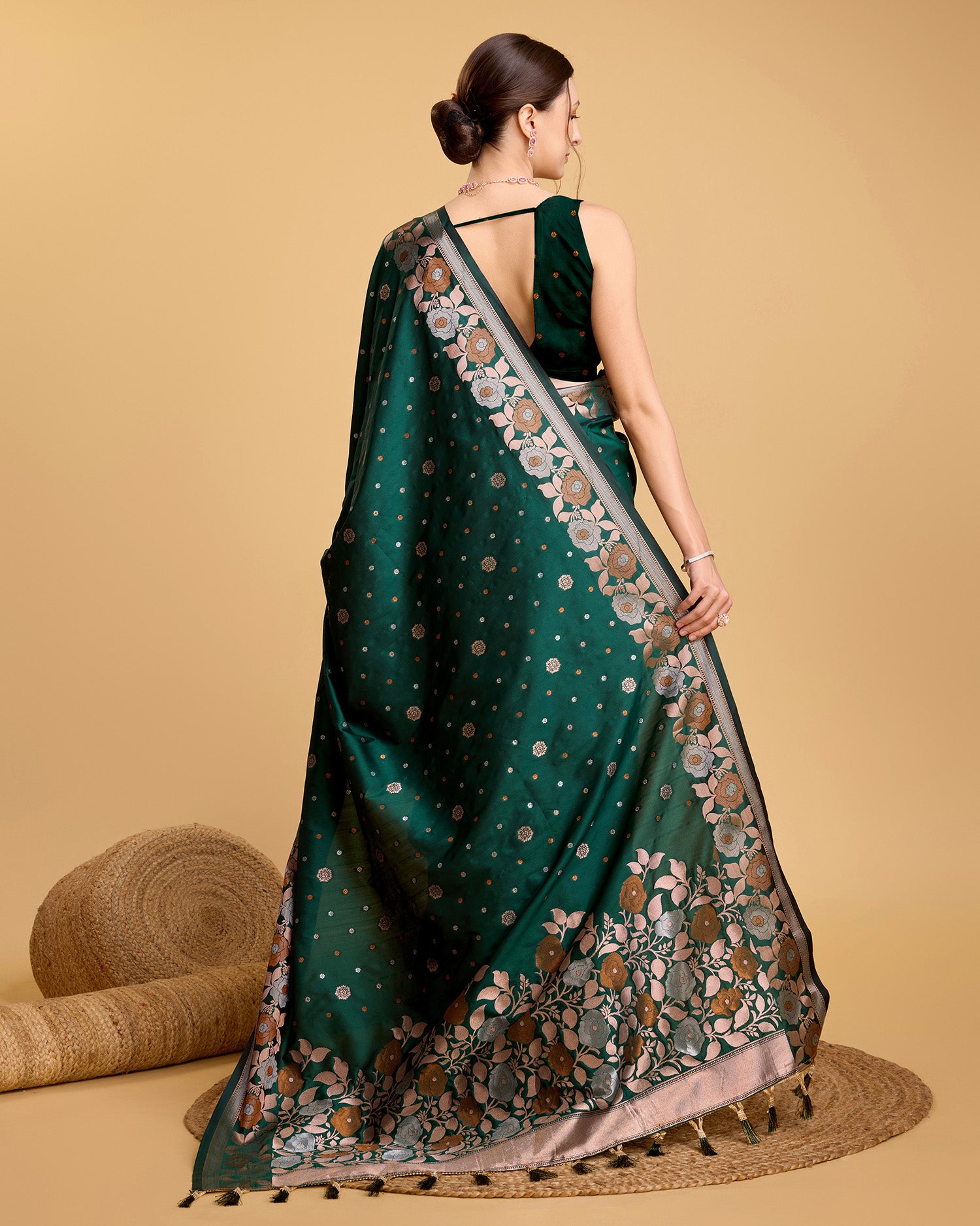 soft silk jacquard work saree