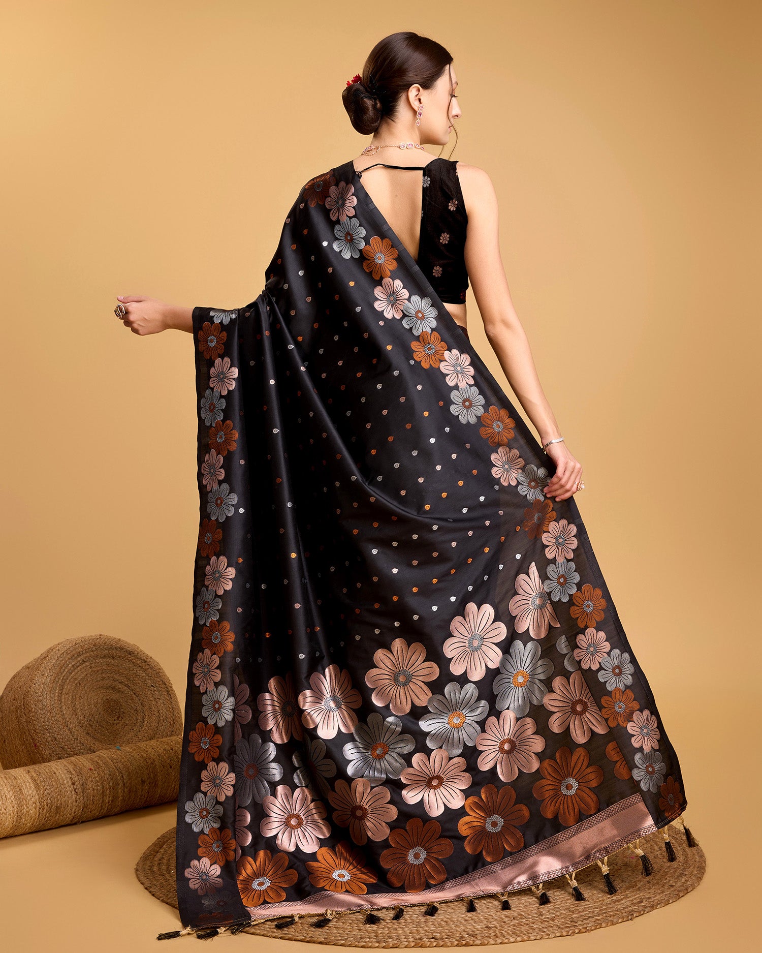 soft silk jacquard work saree