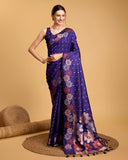 soft silk jacquard work saree