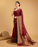 Silk base cotton saree