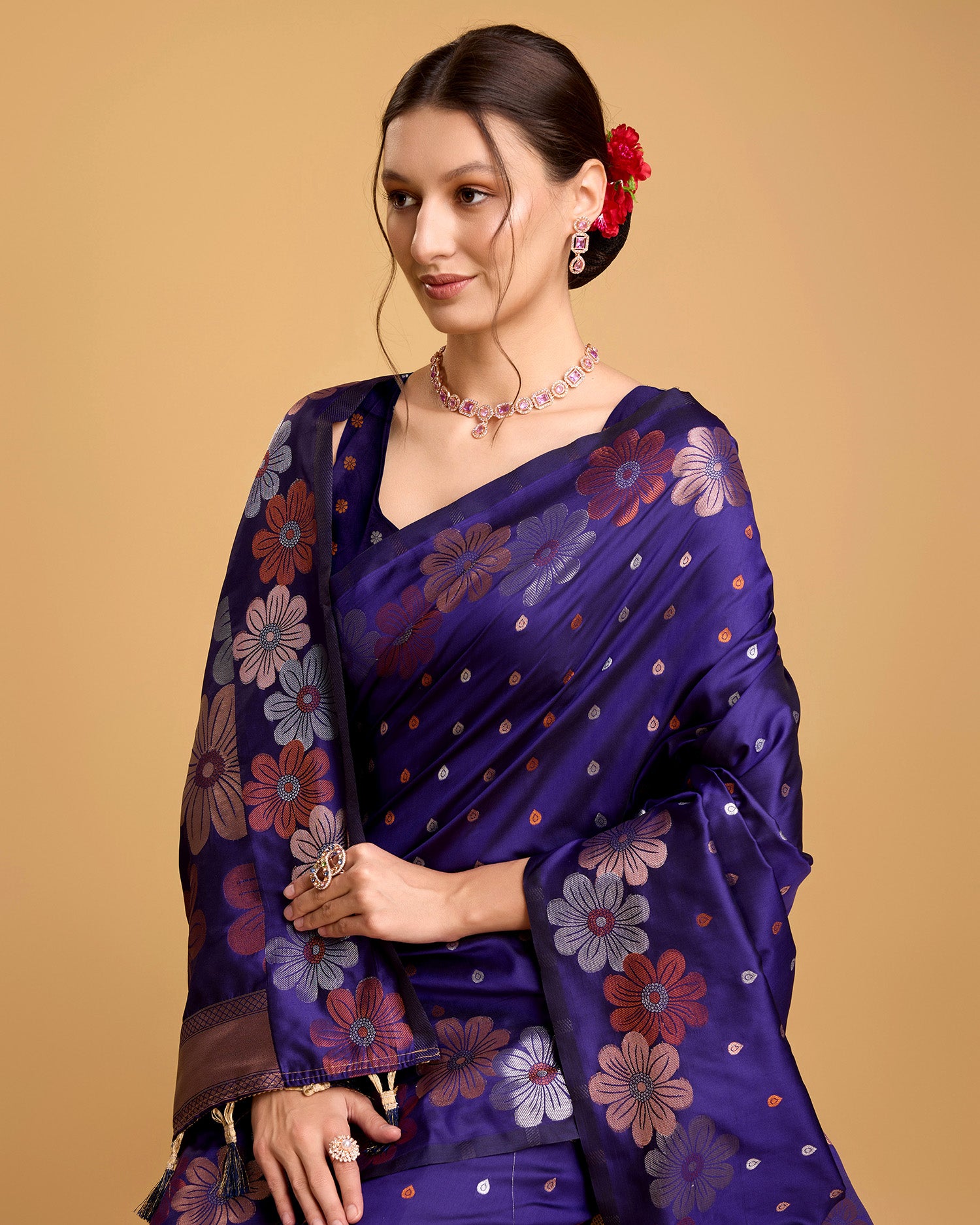soft silk jacquard work saree