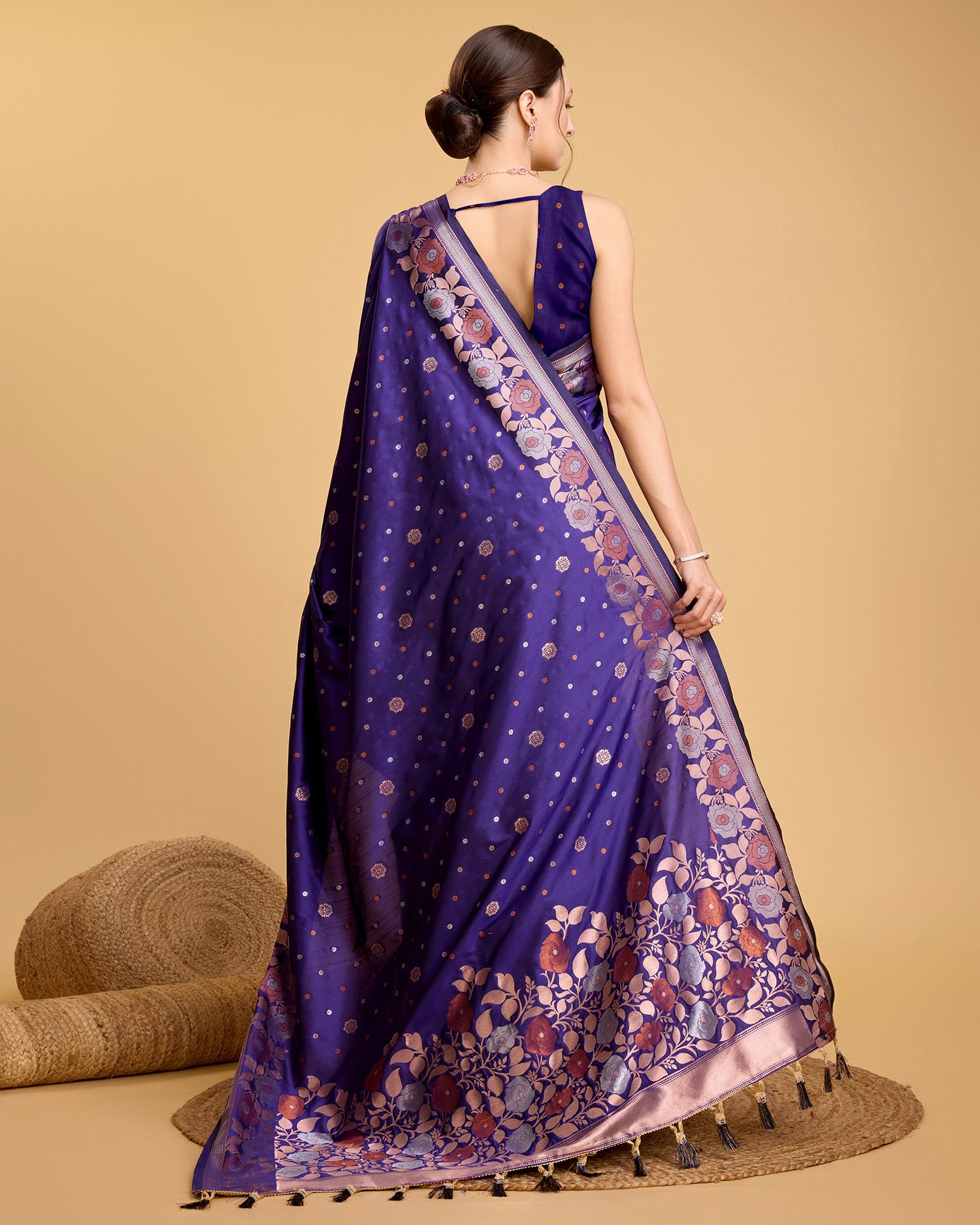 soft silk jacquard work saree