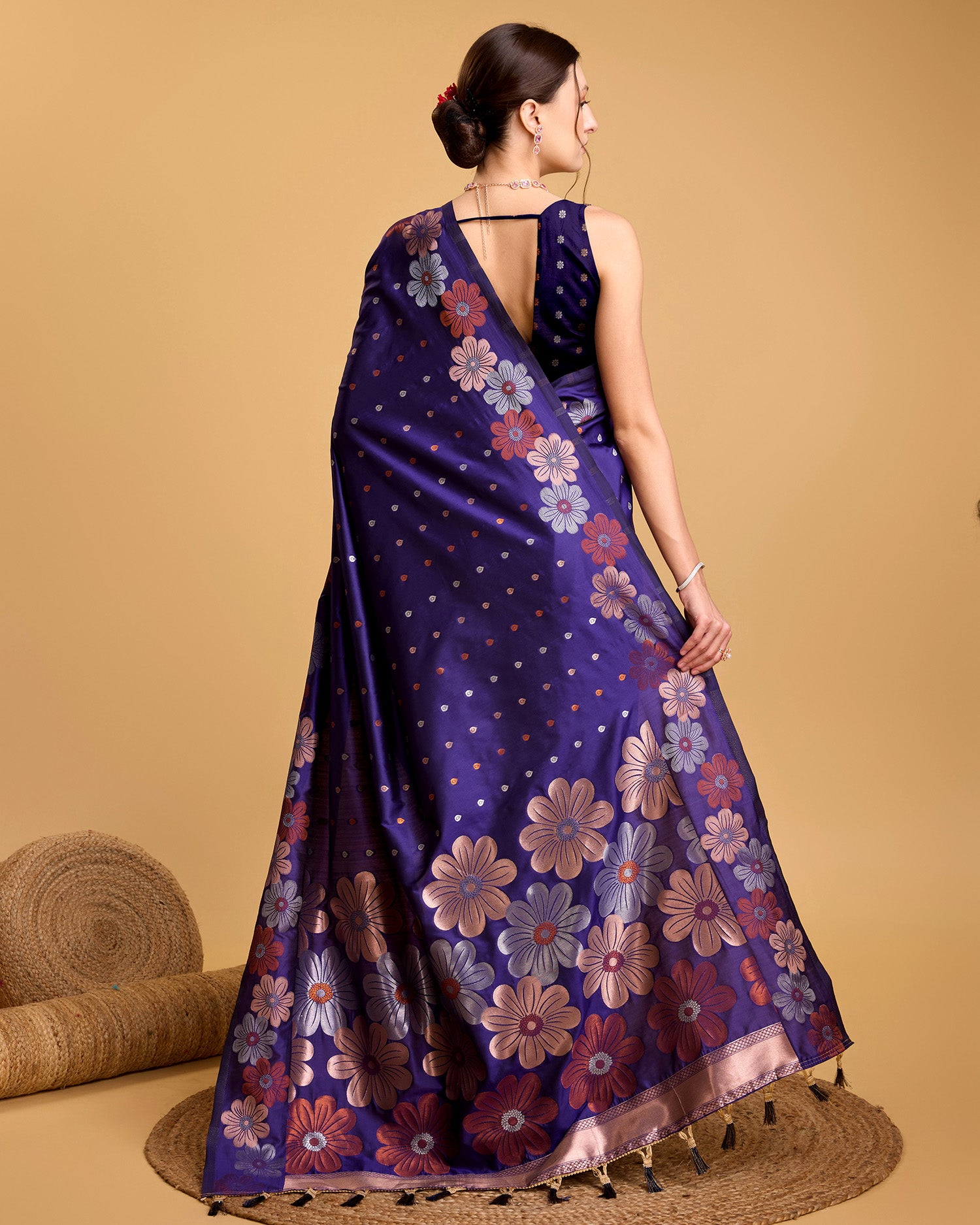 soft silk jacquard work saree
