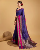 Woven cotton saree