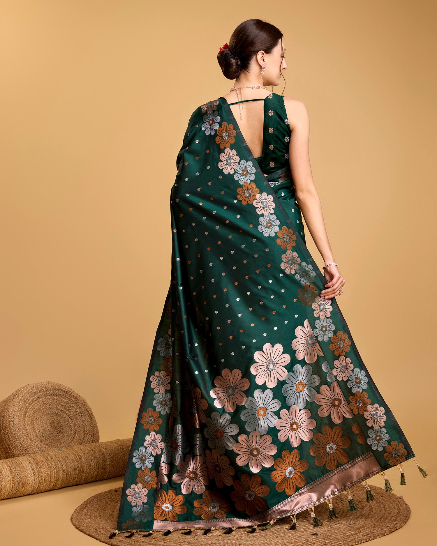 soft silk jacquard work saree