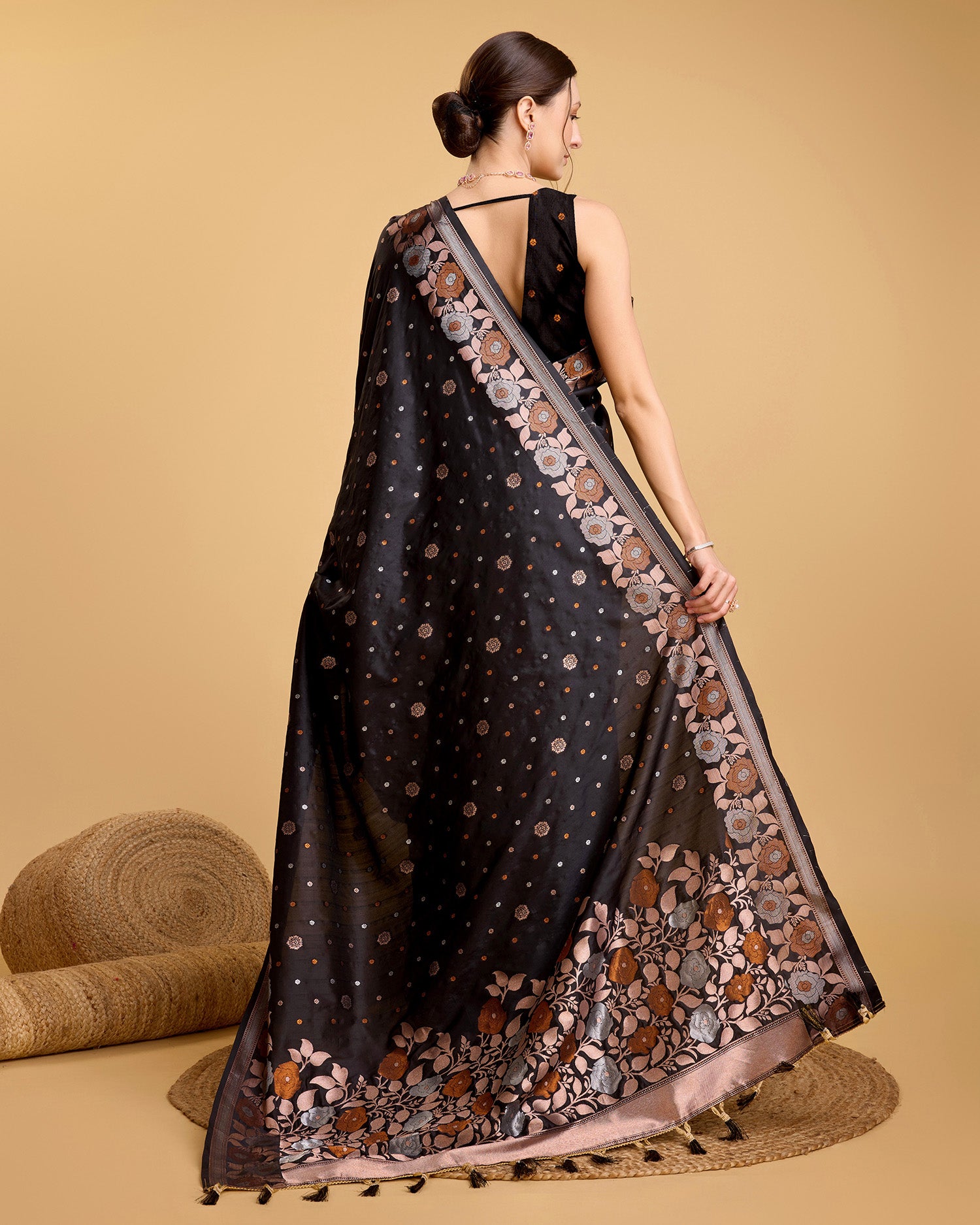 soft silk jacquard work saree