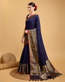 Silk base cotton saree