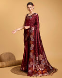 soft silk jacquard work saree