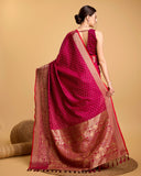 Silk base cotton saree