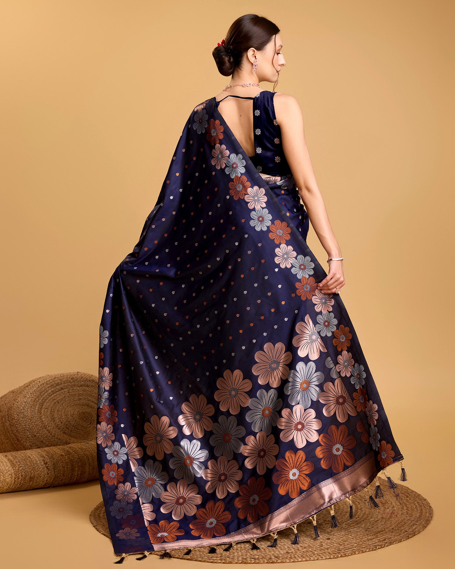 soft silk jacquard work saree