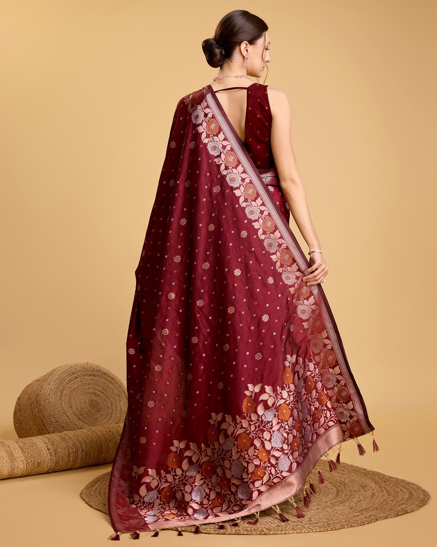 soft silk jacquard work saree
