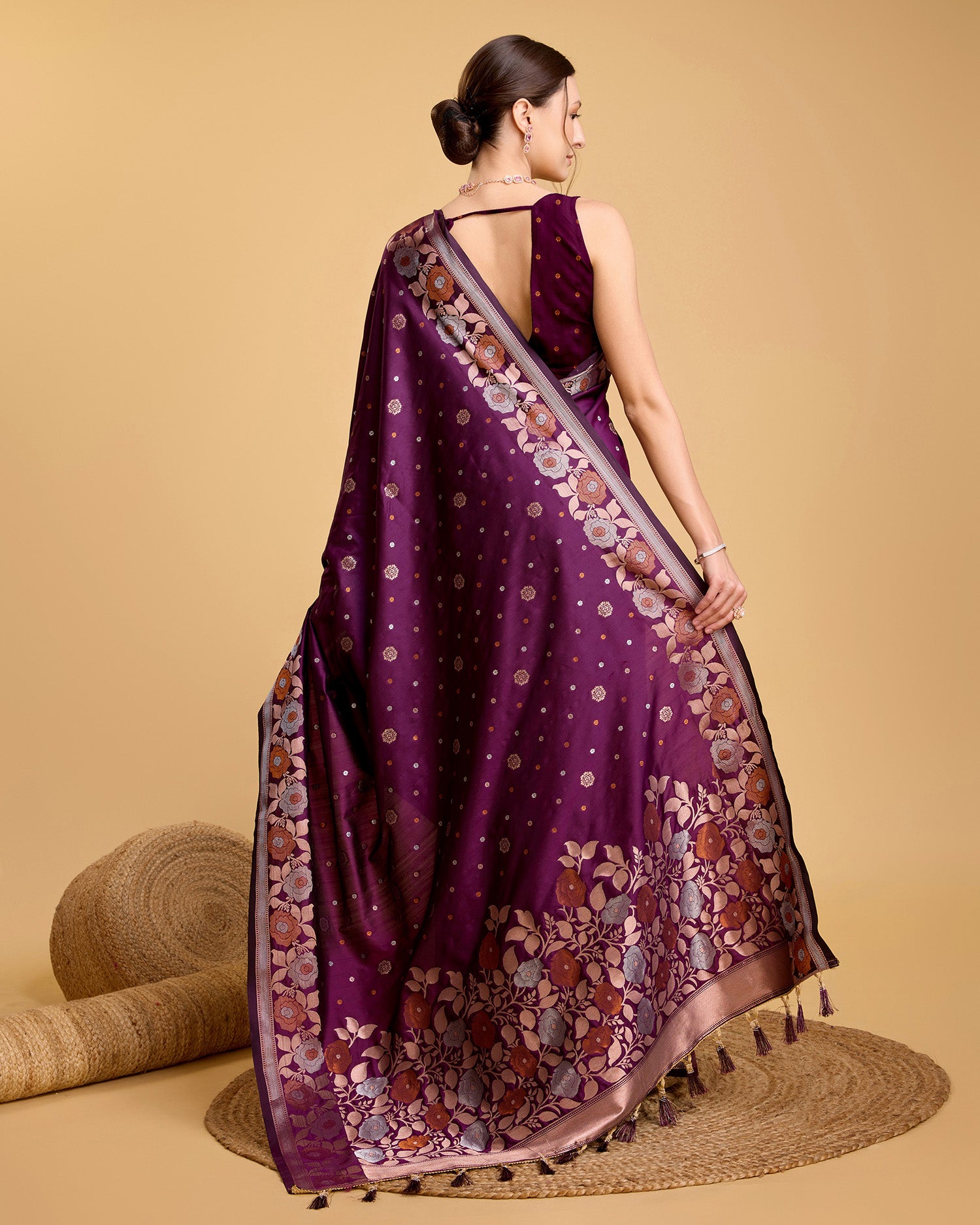 soft silk jacquard work saree