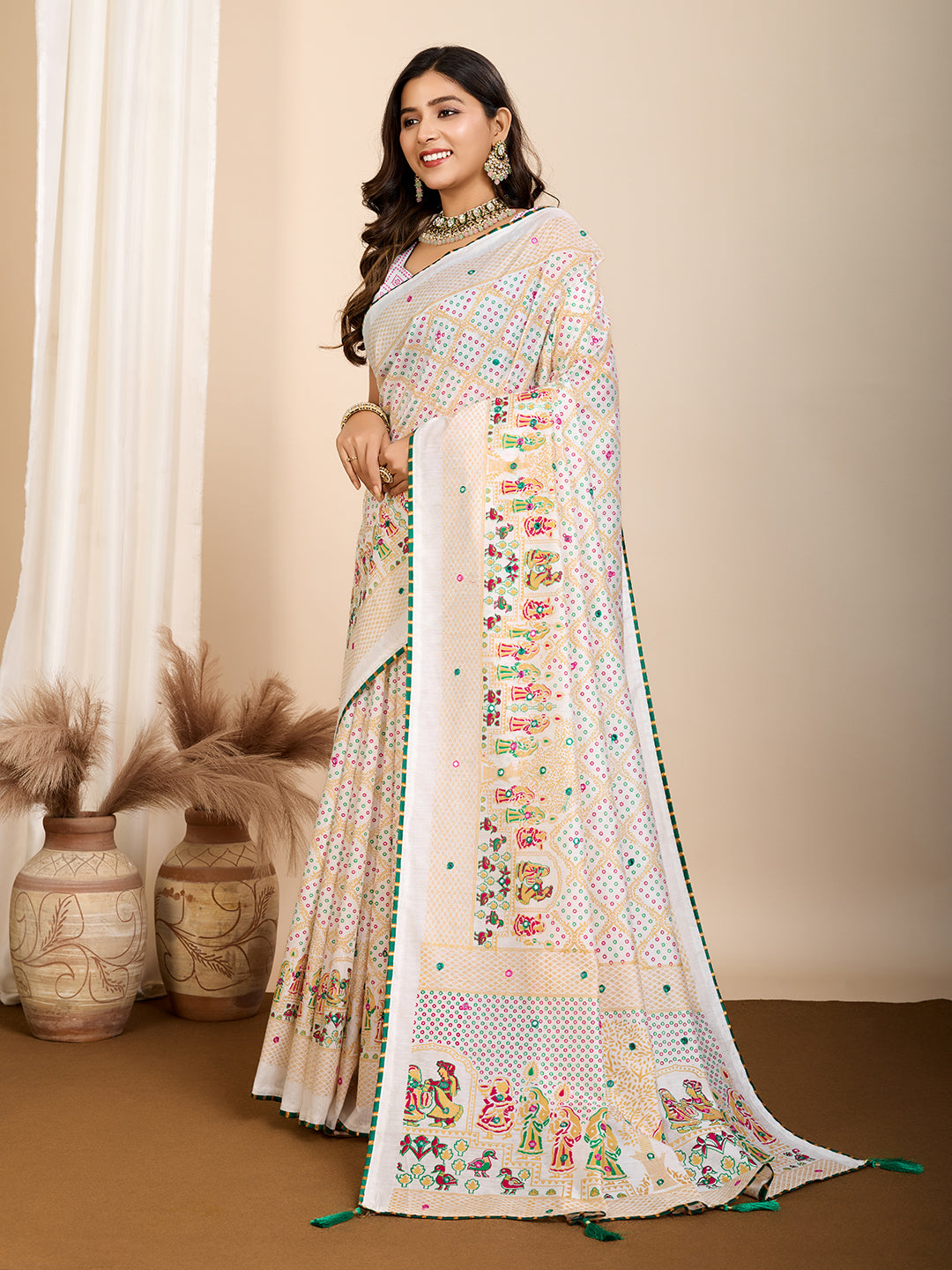 Traditional cotton saree