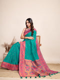Festival jacquard cotton saree