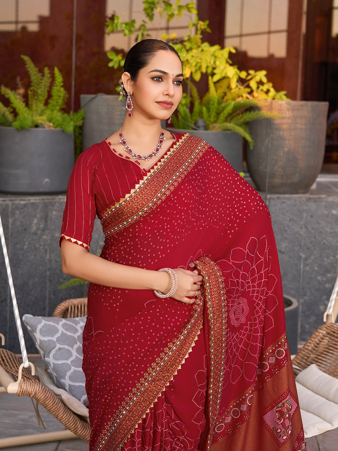 Wedding cotton saree