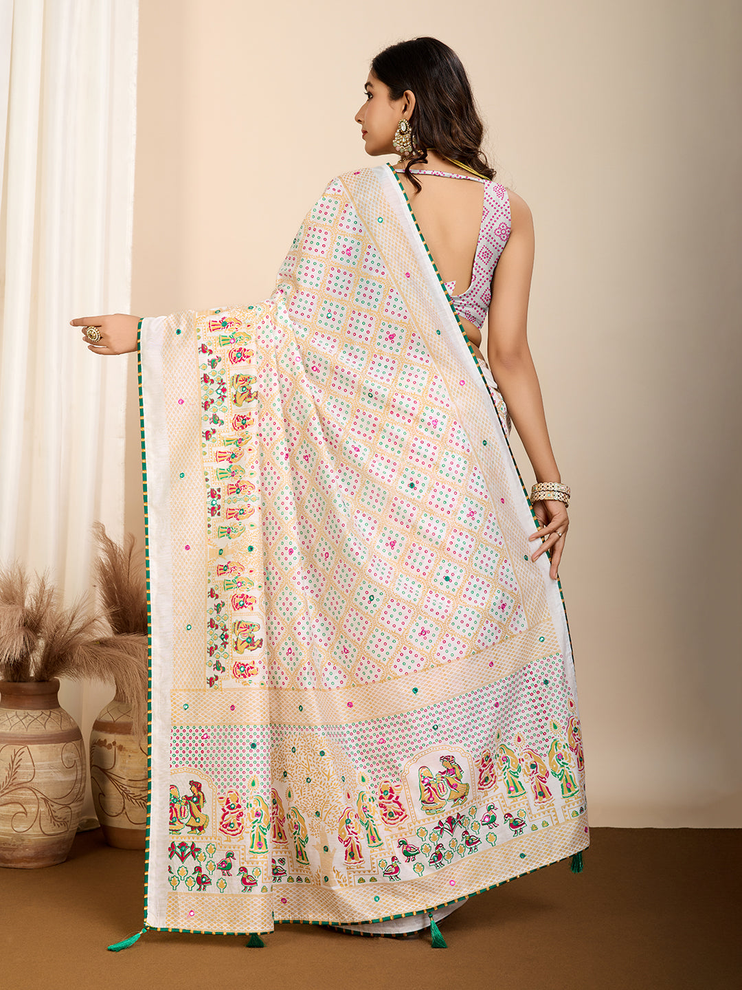 Traditional cotton saree