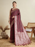 Soft silk zari design  saree