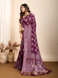 Maslin silk dola saree
