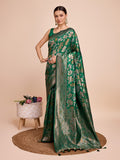 soft silk zari work saree